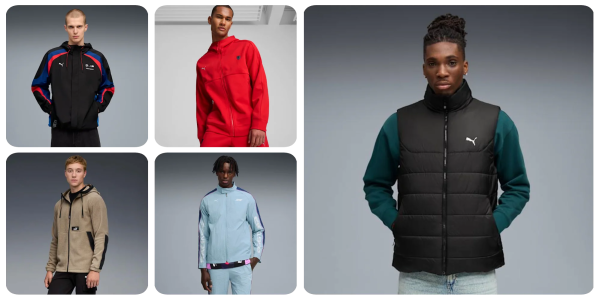 A collage of a man wearing a jacket