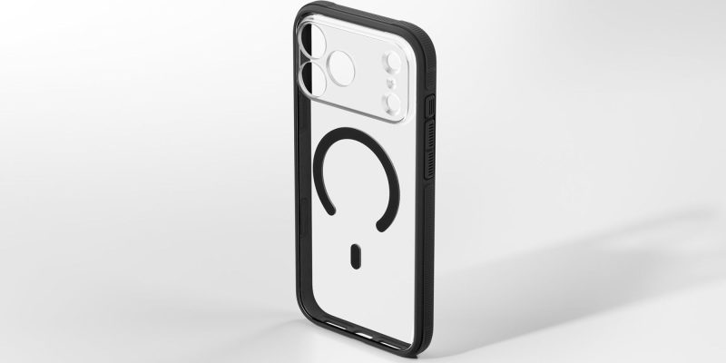 A phone case with a camera lens
