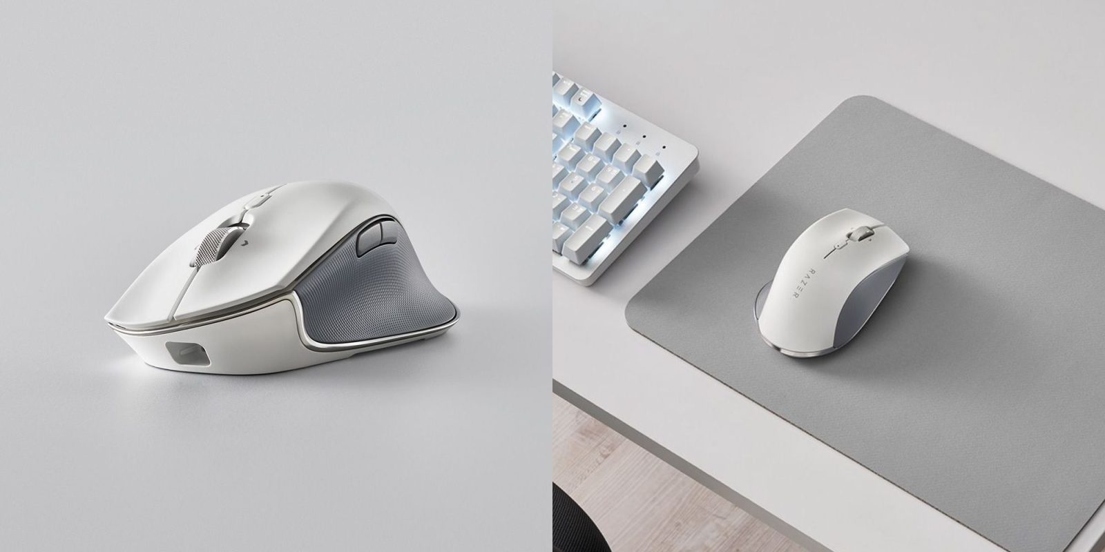 A computer mouse on a mouse pad