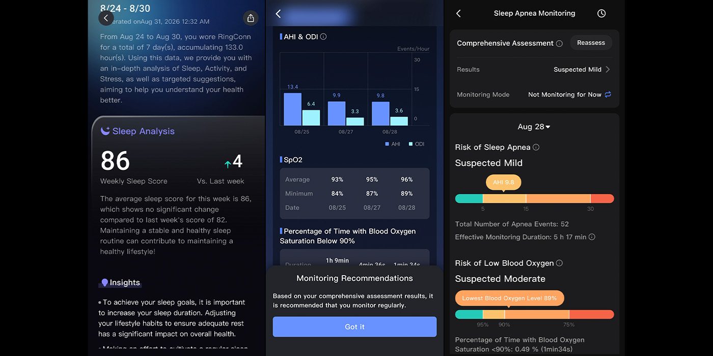 Screens screenshot of a medical app