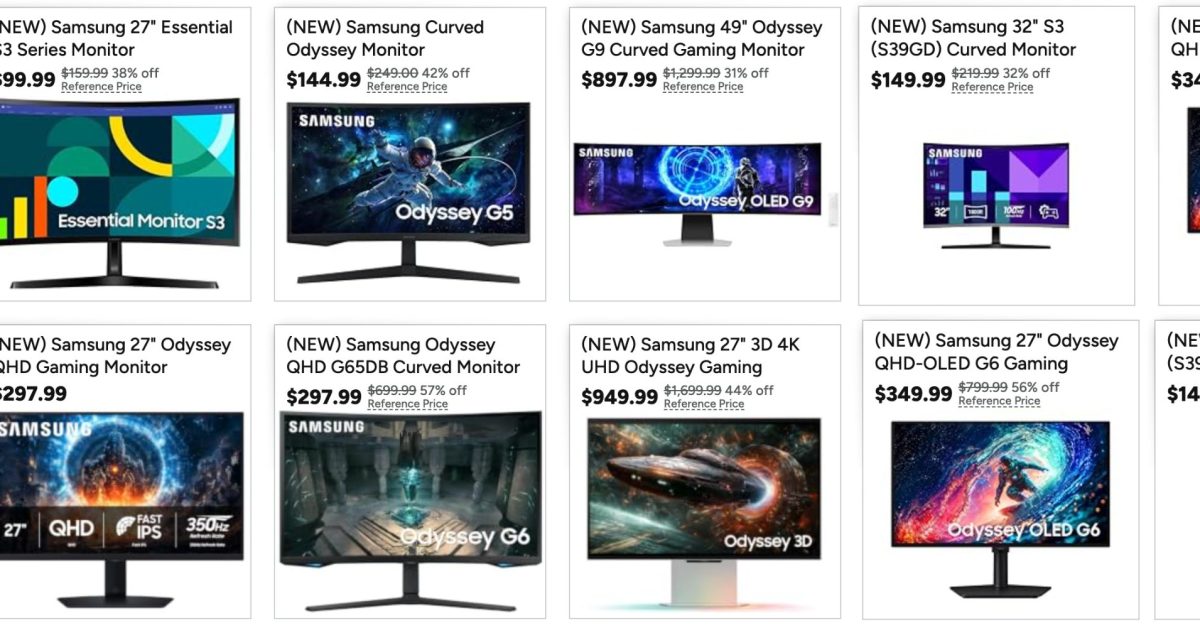 Save over 50% on Samsung Odyssey and workstation monitors today, with deals starting at just 0 Save over 50% on Samsung Odyssey and workstation monitors today, with deals starting at just 0