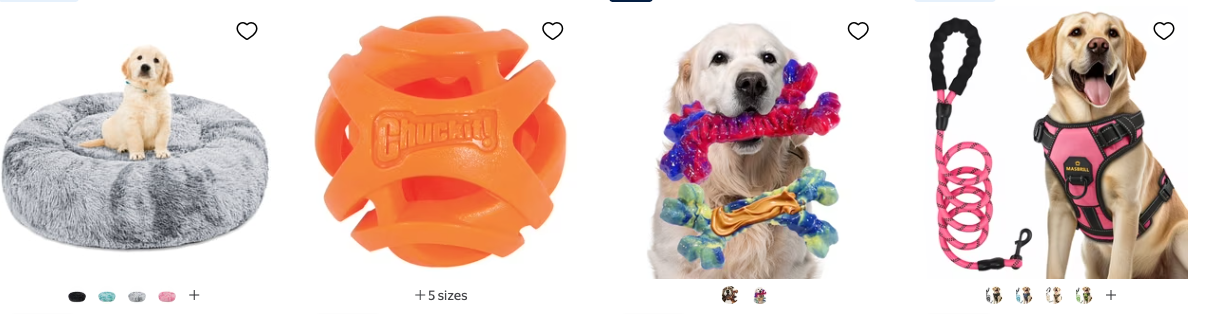 A dog holding a toy in its mouth