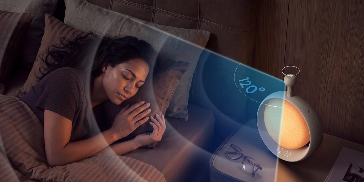 A woman sleeping on a bed