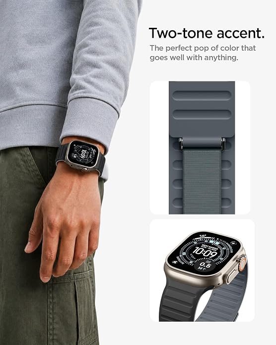 A person wearing a smart watch
