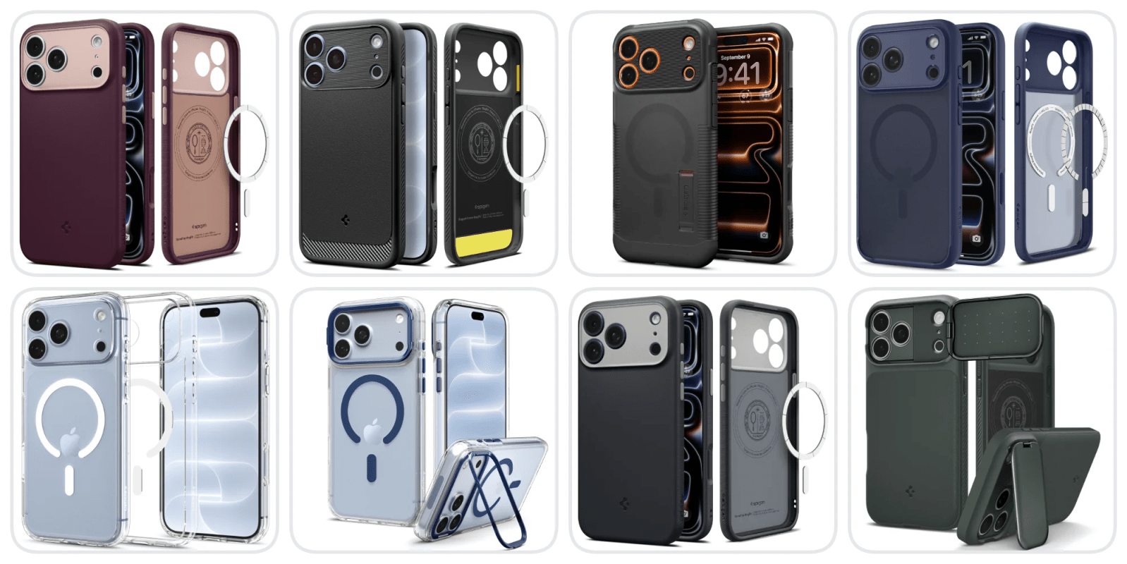 A collage of cell phones
