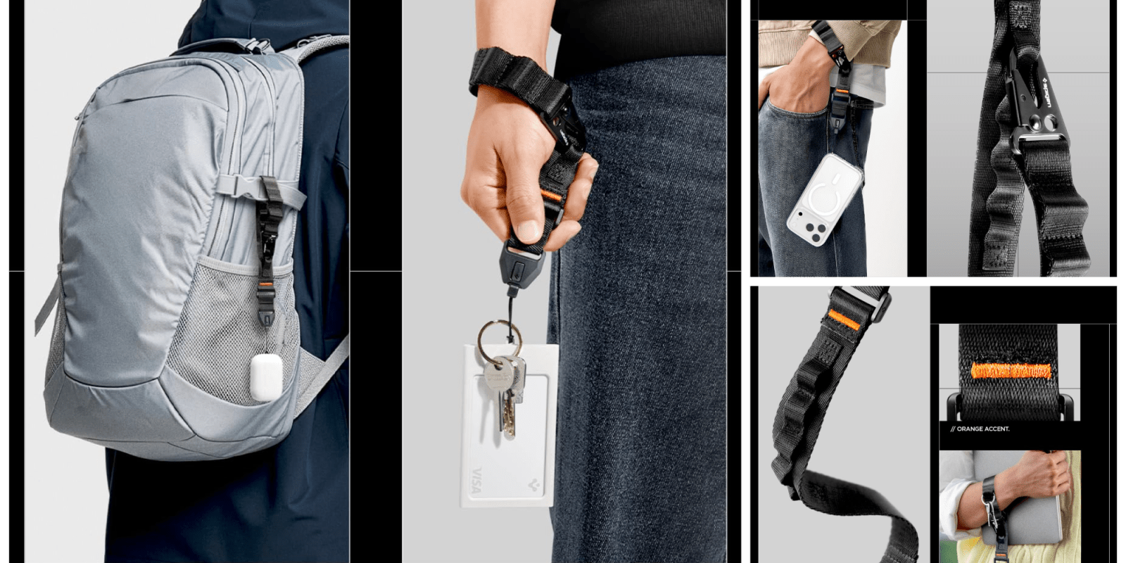 A person holding a key chain