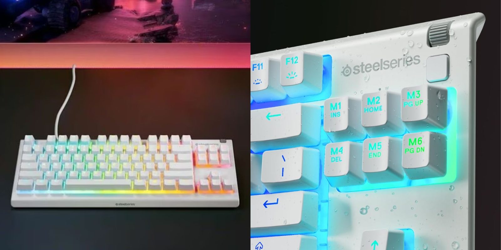 A close up of a keyboard