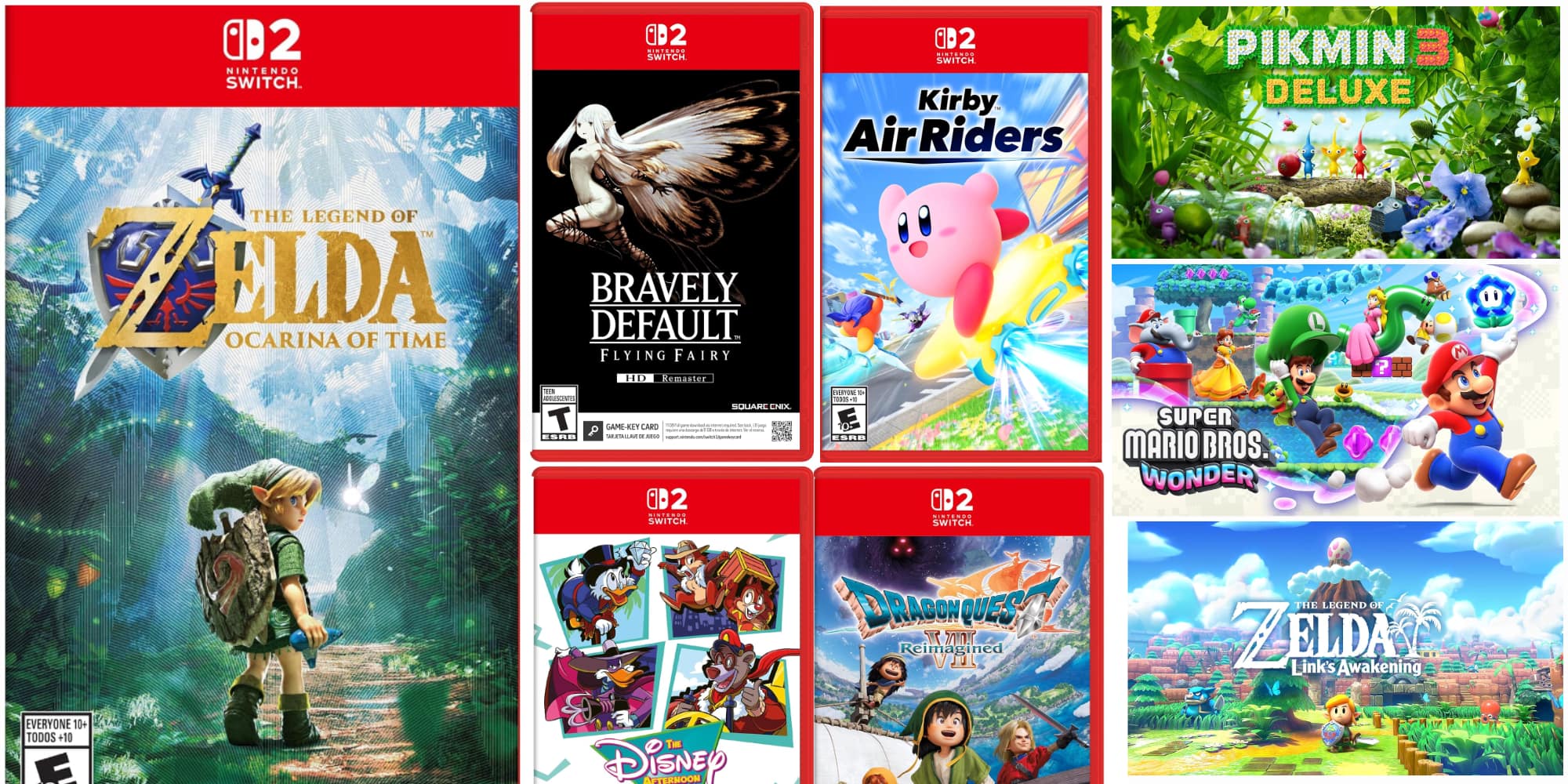 A group of video game cases