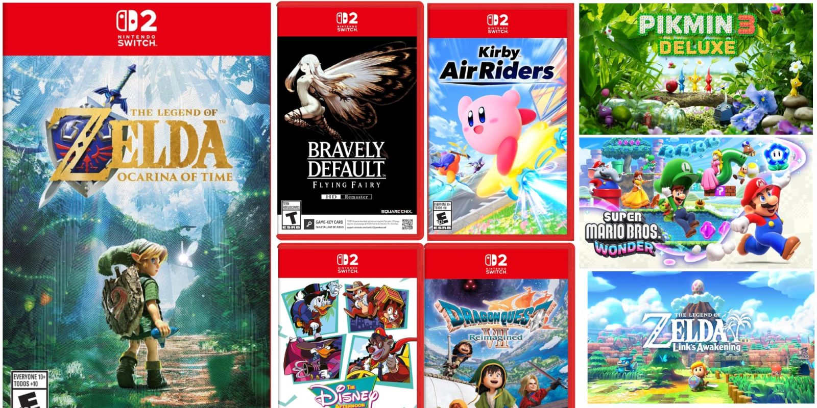 A group of video game cases
