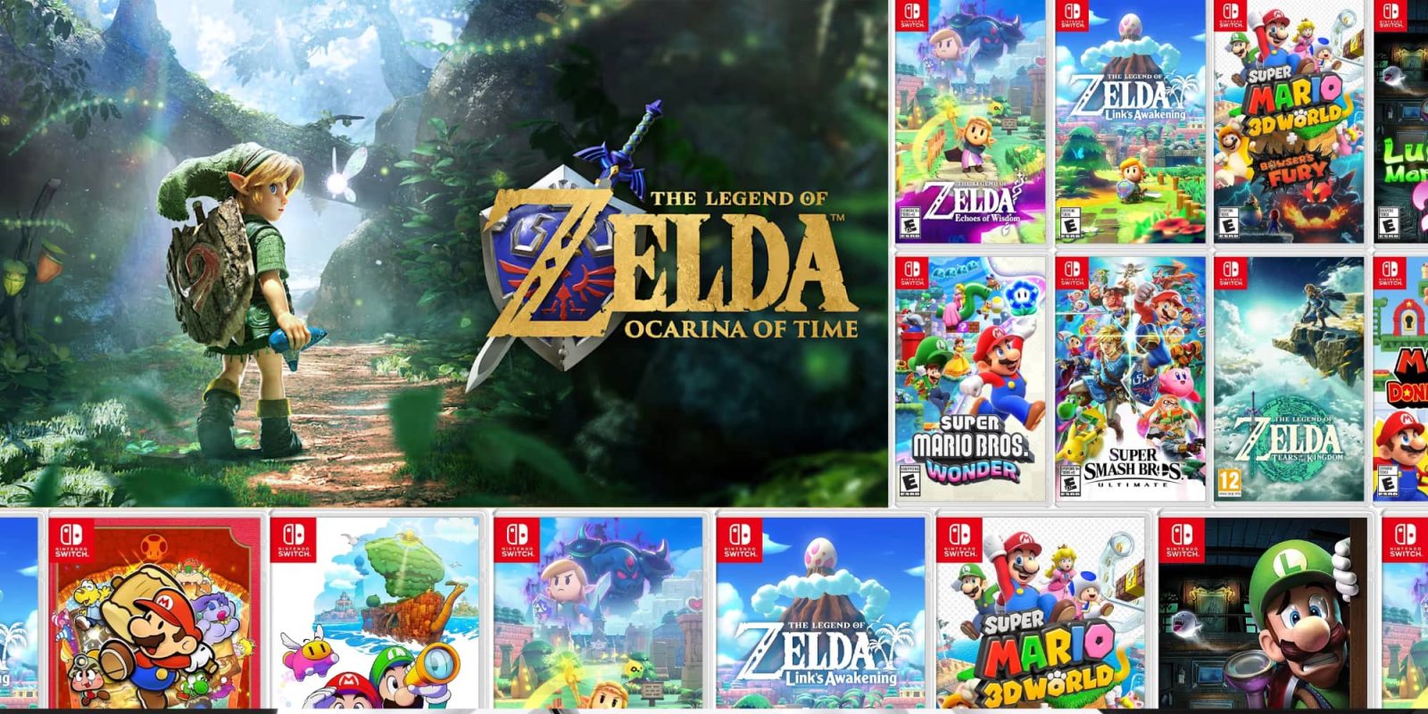 A group of video game covers