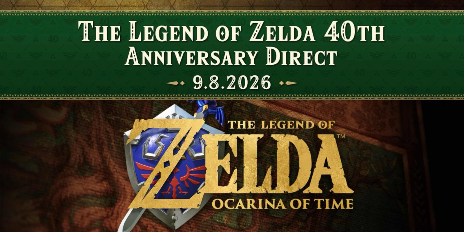 A video game logo with text