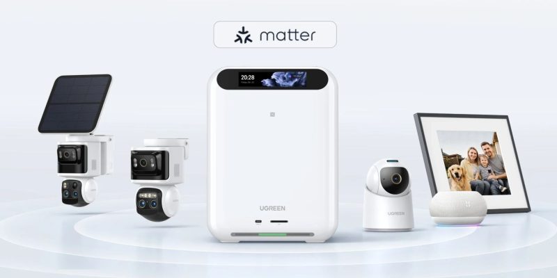 A group of white cameras