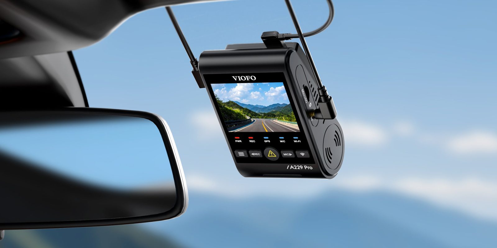 A car camera with a screen