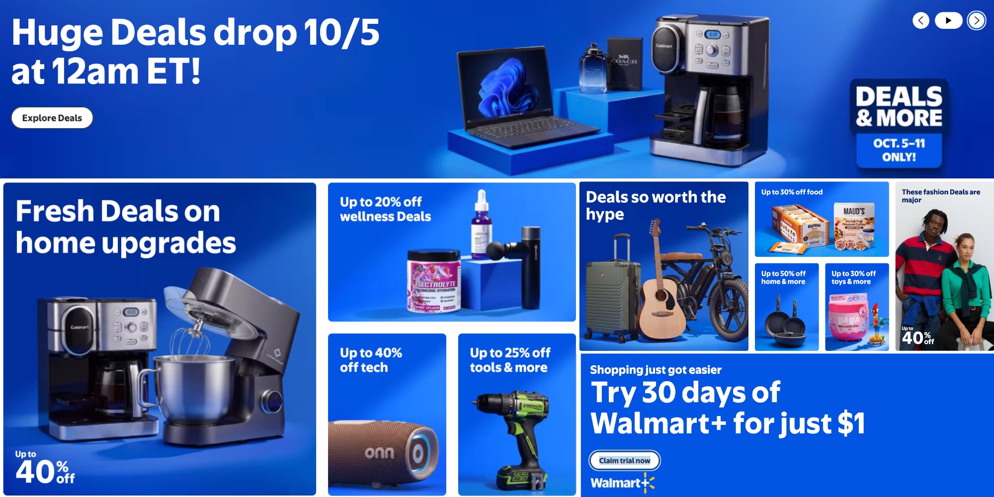 Walmart Fall Deals sale announcement