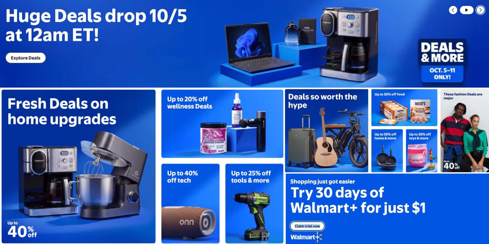Walmart Fall Deals sale announcement