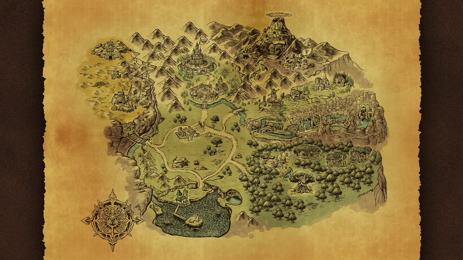 A map of a fantasy world
