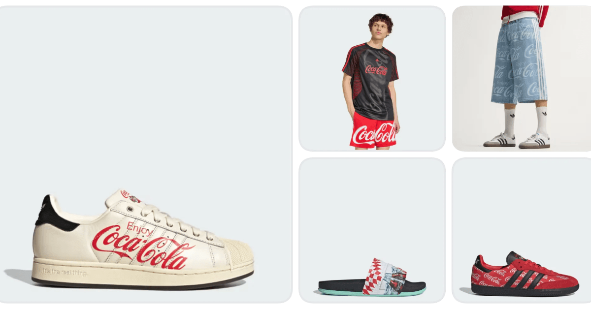 ADIDAS X COCA-COLA gear drops as low as : Shoes, jerseys, shorts, more (Up to 60% off) ADIDAS X COCA-COLA gear drops as low as : Shoes, jerseys, shorts, more (Up to 60% off)