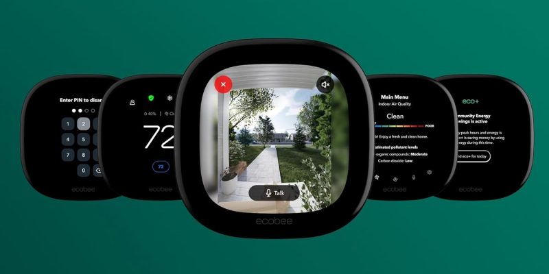 A smart home system with a screen
