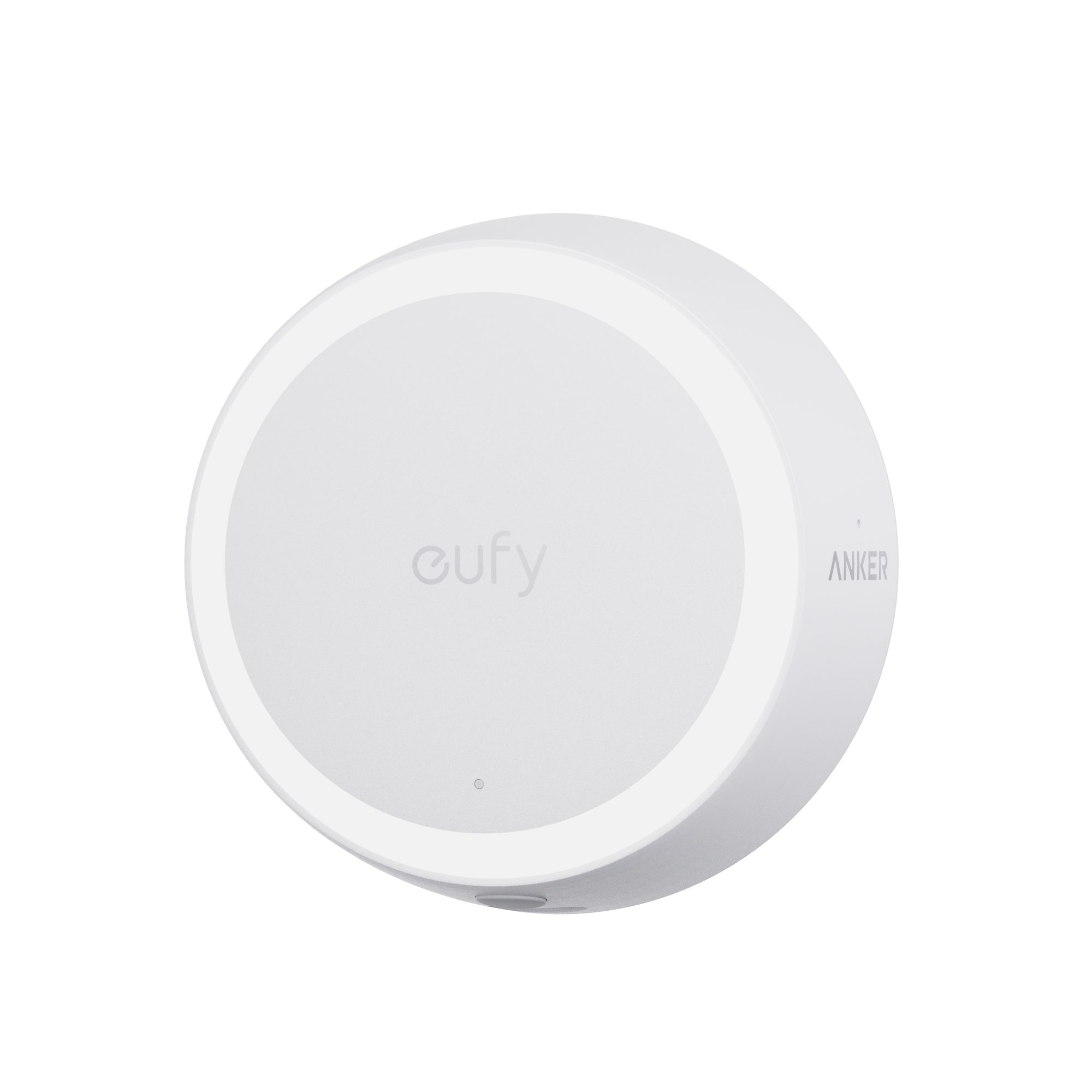 A round white object with a round surface