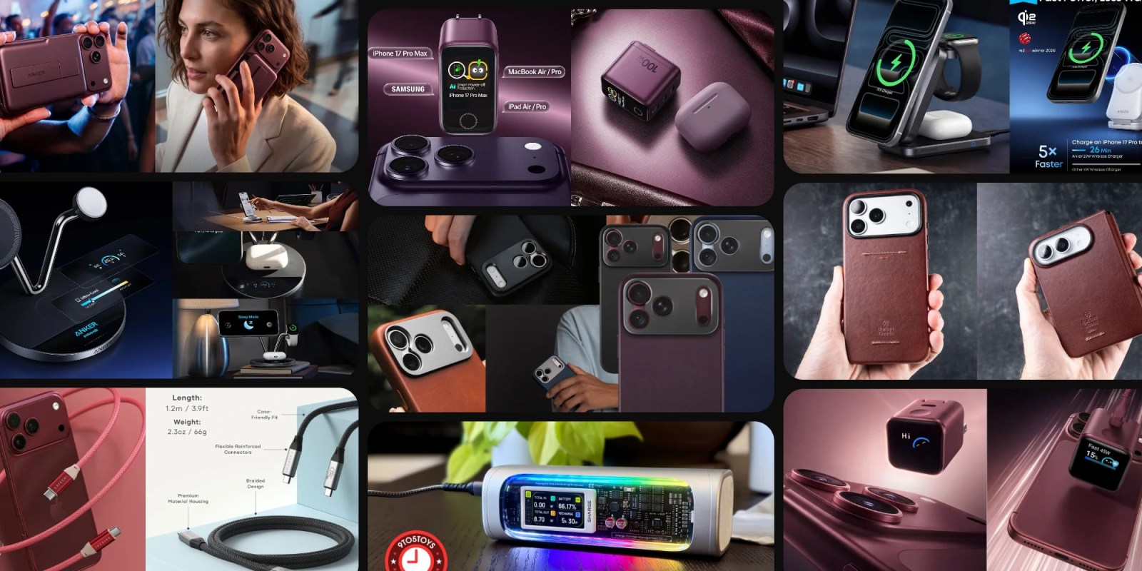 A collage of different electronics