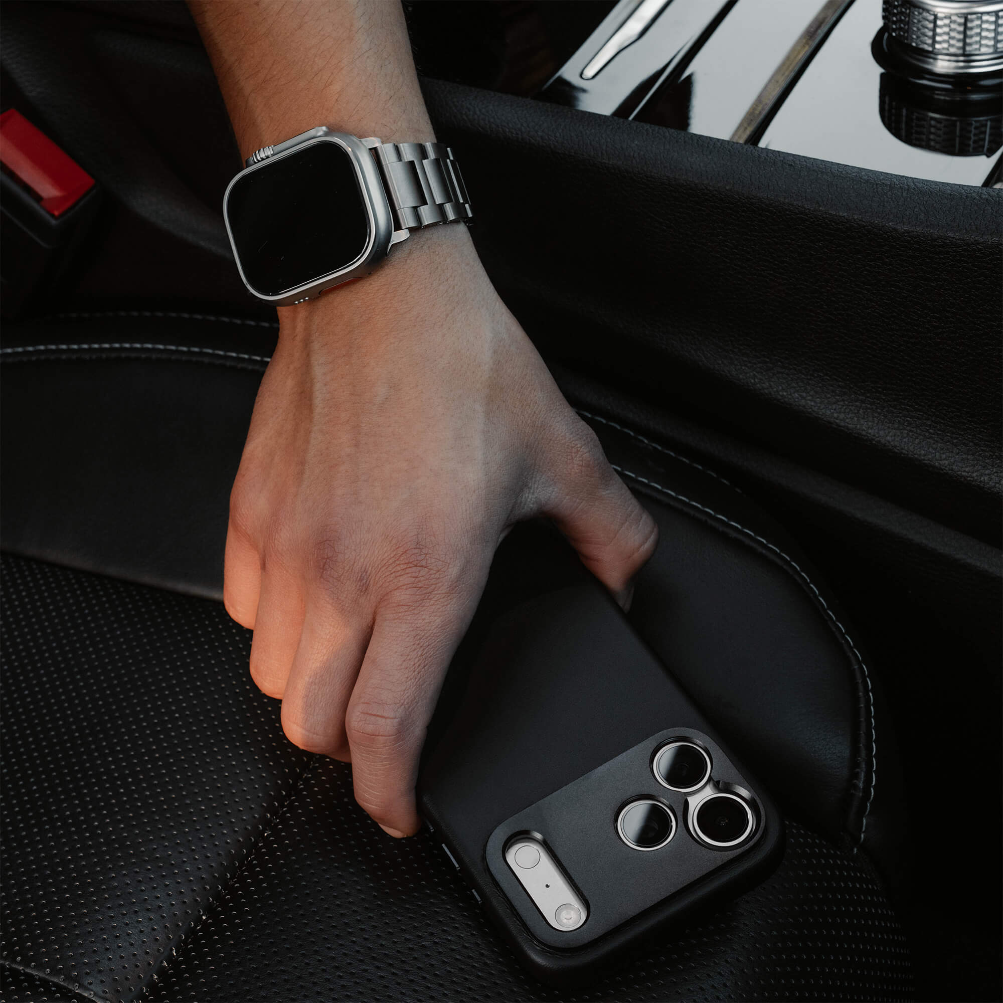 A person holding a phone