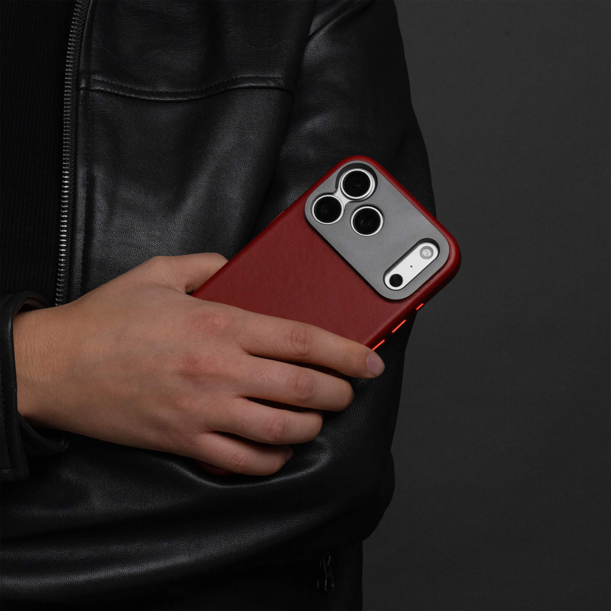 A person holding a cell phone