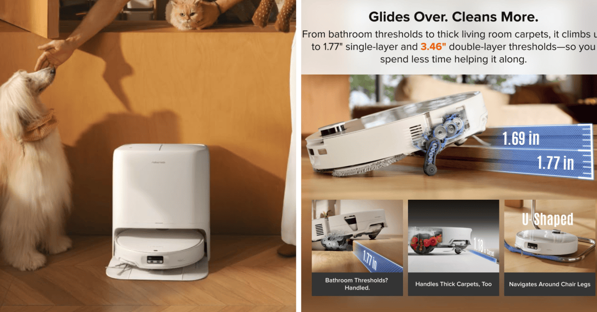 Bring home roborock’s premium 2026 Qrevo Edge 3 Pro robot vac and mop down at a new ,100 low, more from 0 Bring home roborock’s premium 2026 Qrevo Edge 3 Pro robot vac and mop down at a new ,100 low, more from 0