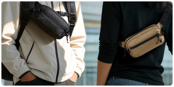 A man and woman with pack