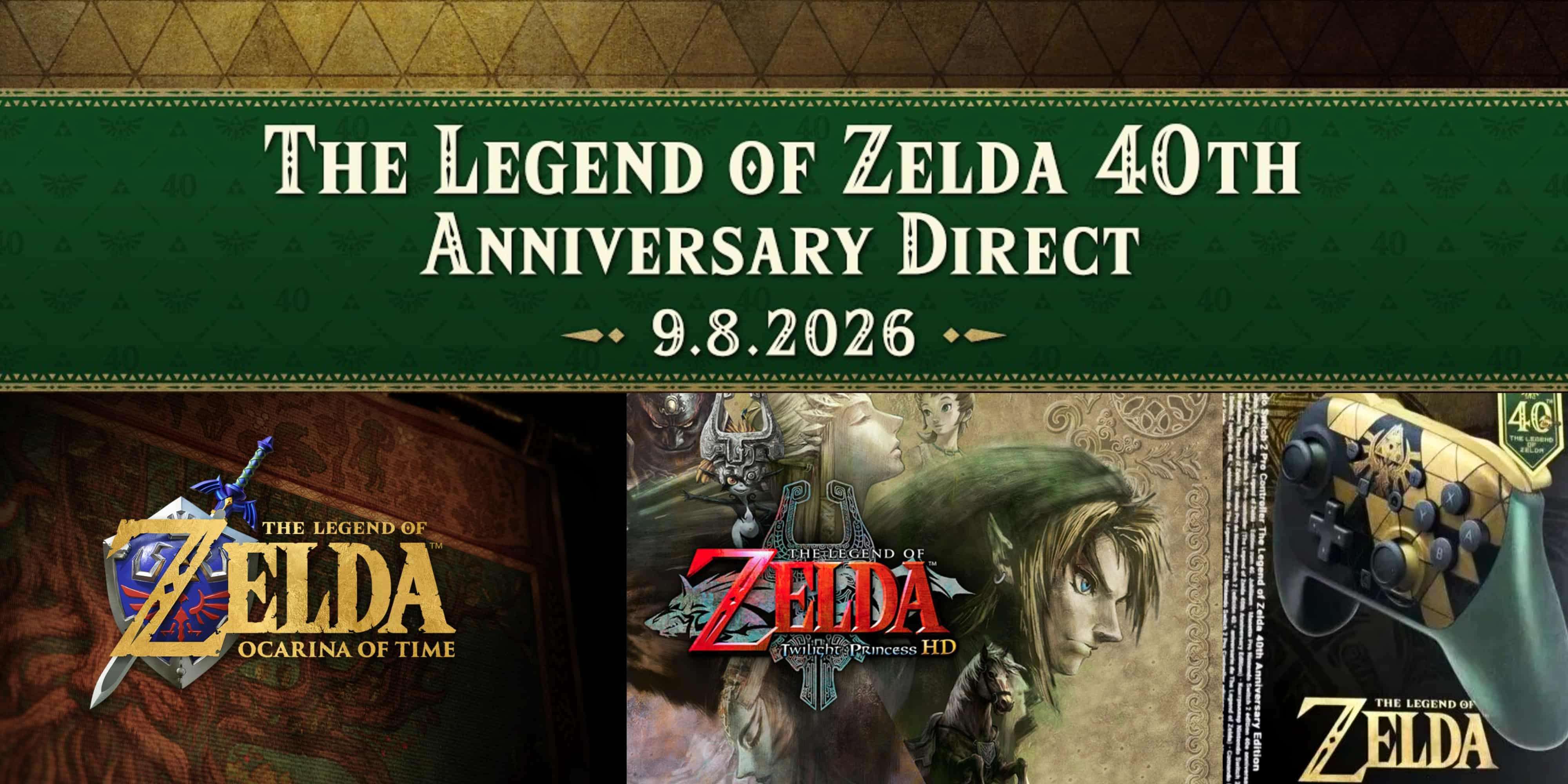 Zelda 40th Anniversary Nintendo Direct: Ocarina of Time release date, all-new title, SE Switch 2, Twilight Princess, more