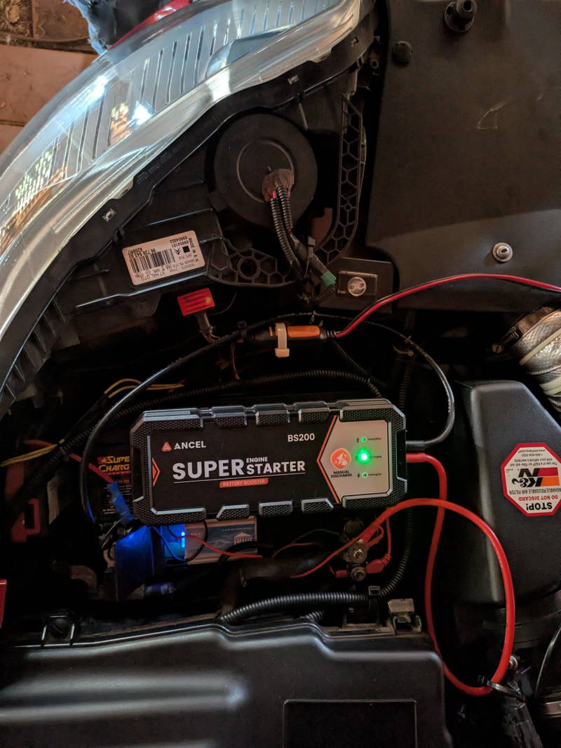 The inside of a car