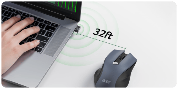 A laptop and a mouse