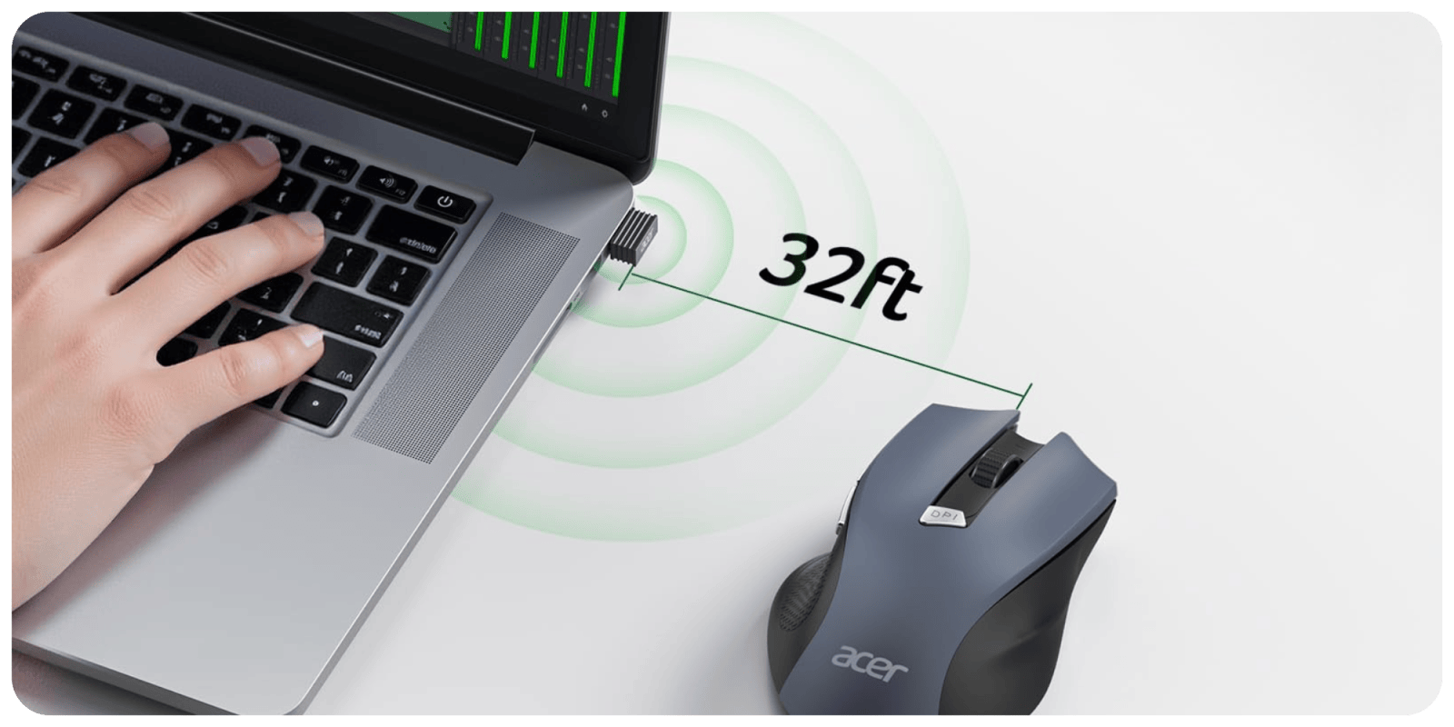 A laptop and a mouse