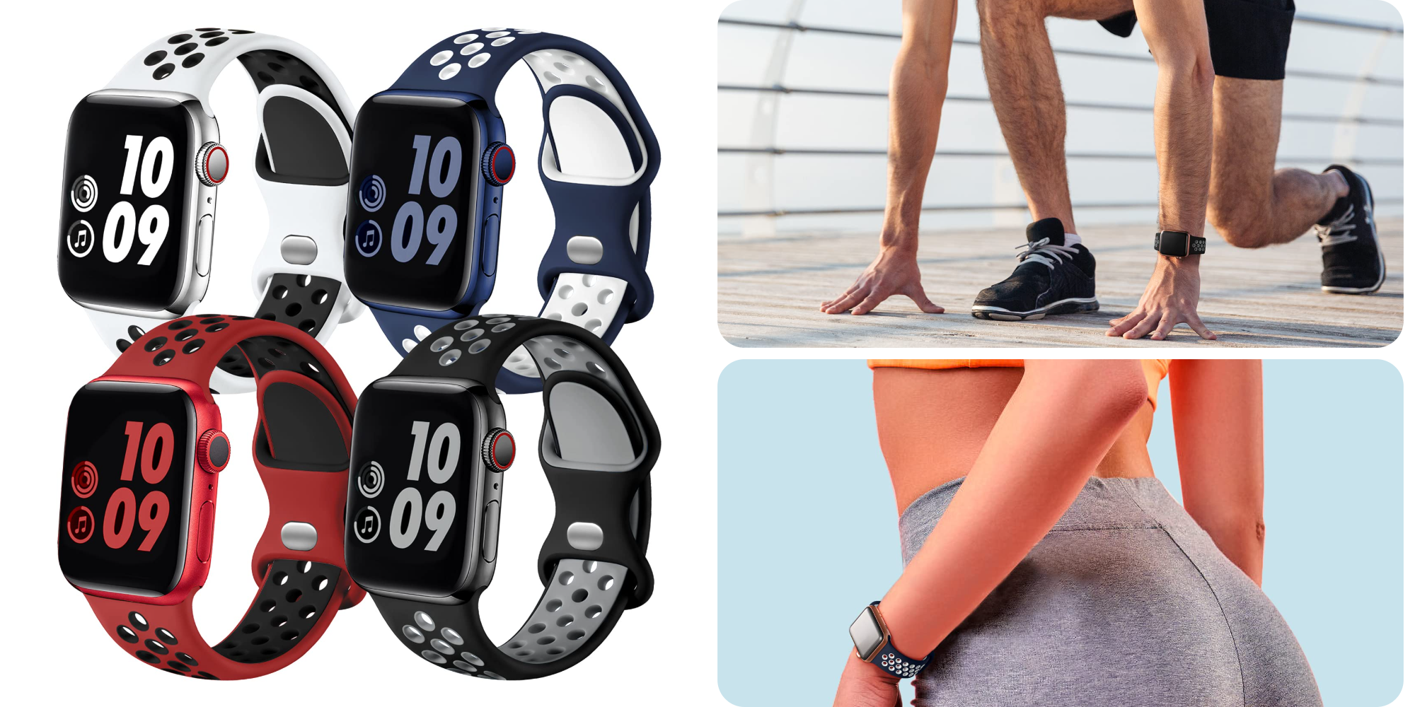 Now $2.50 each: Add four breathable Apple Watch sport bands to your collection for $10