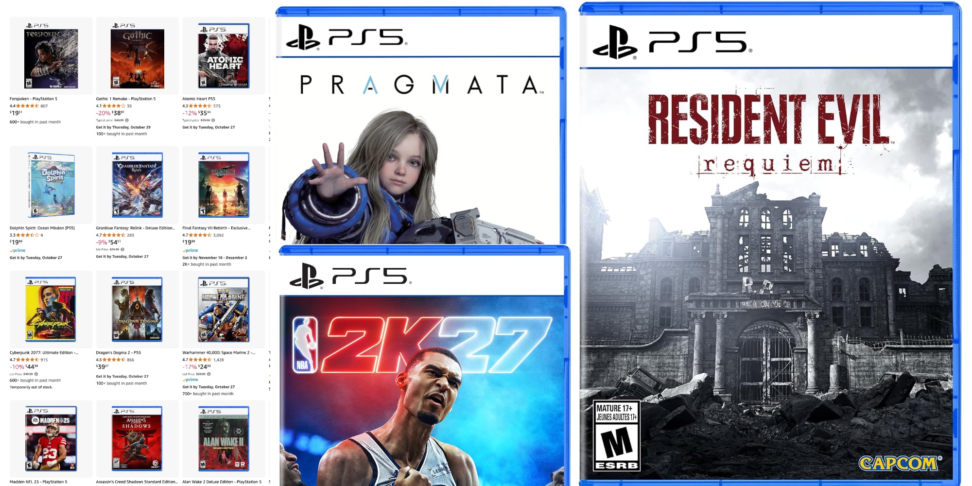A group of video games