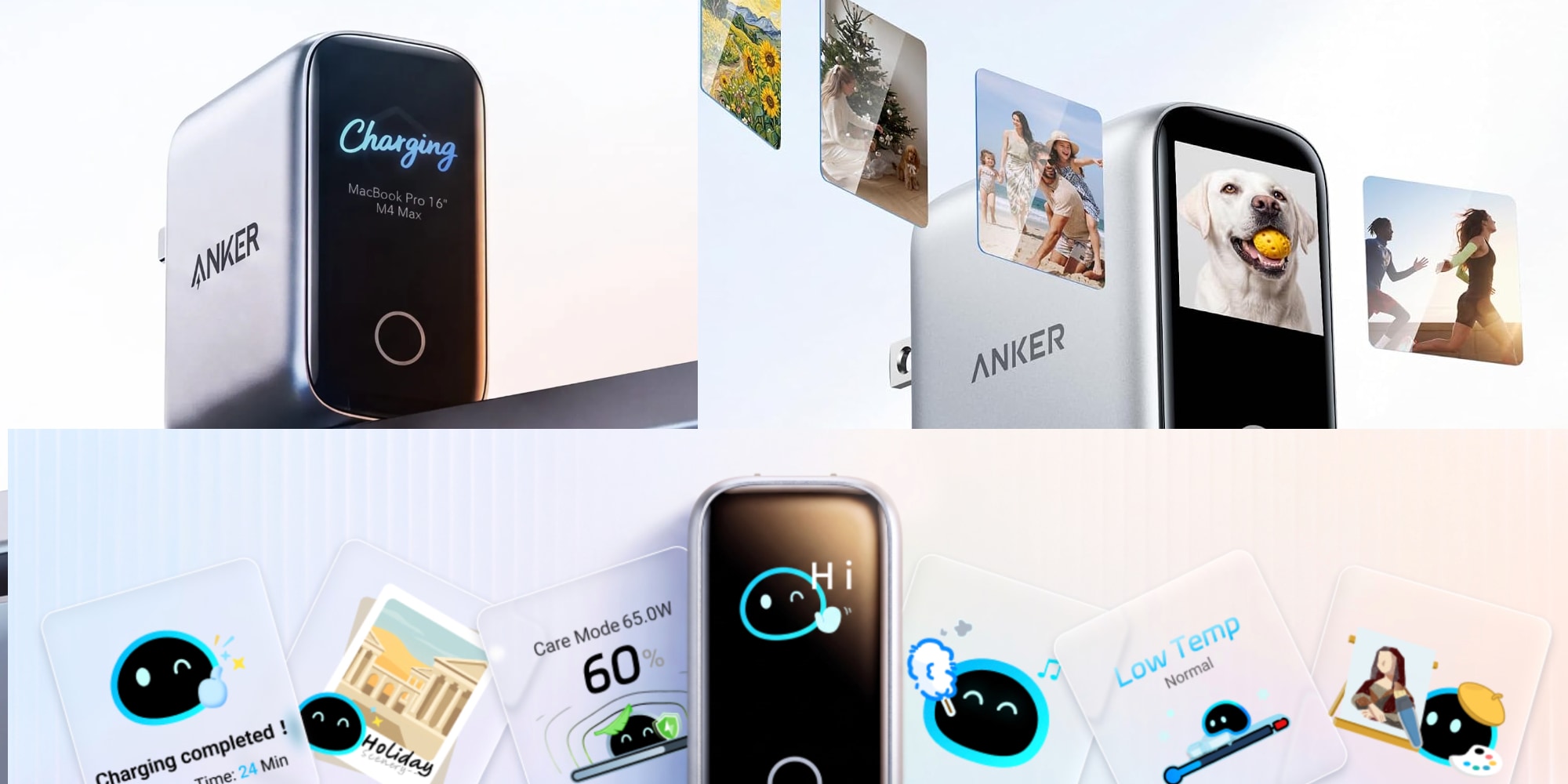 A collage of a smart phone