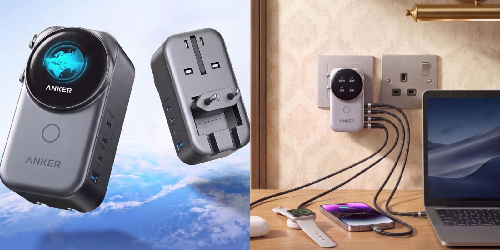 A collage of a device