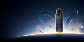 A video camera with a lens