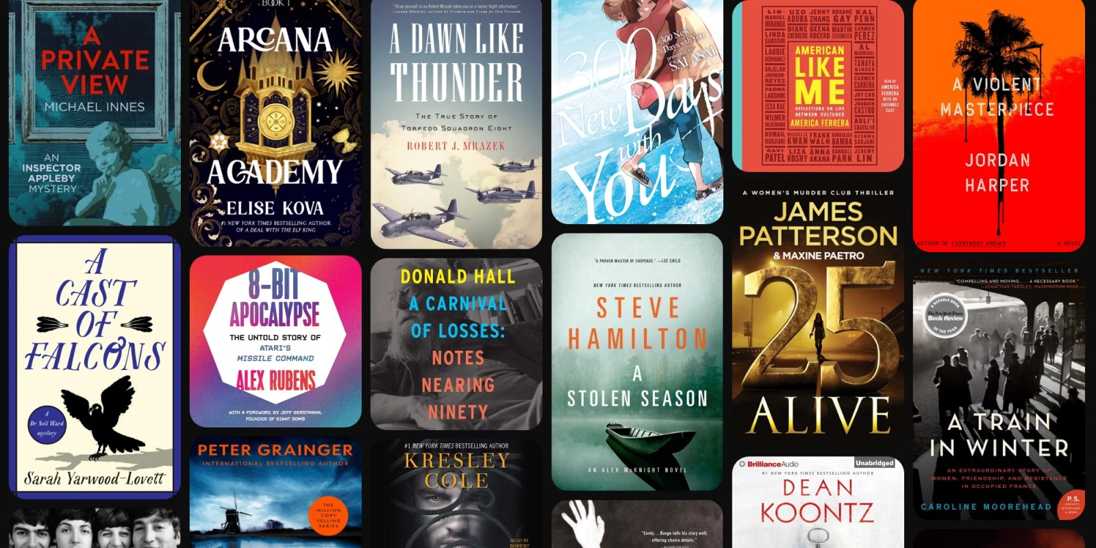 A collage of books