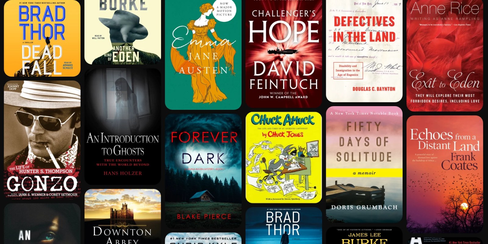 A collage of books