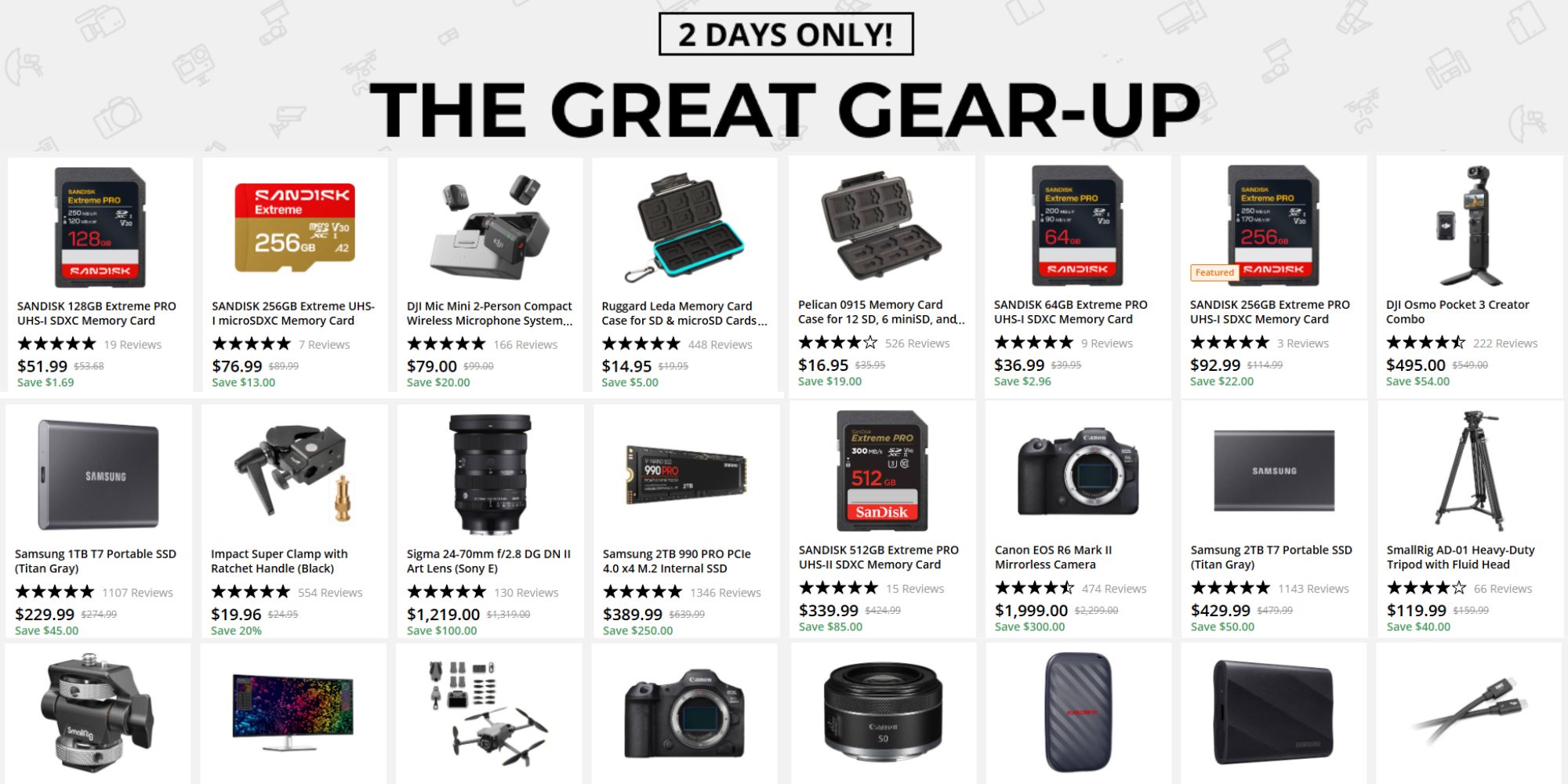 Huge B&H Gear-Up fall Prime Day sale now live: Deals on cameras, computers, SSDs, more from just $1