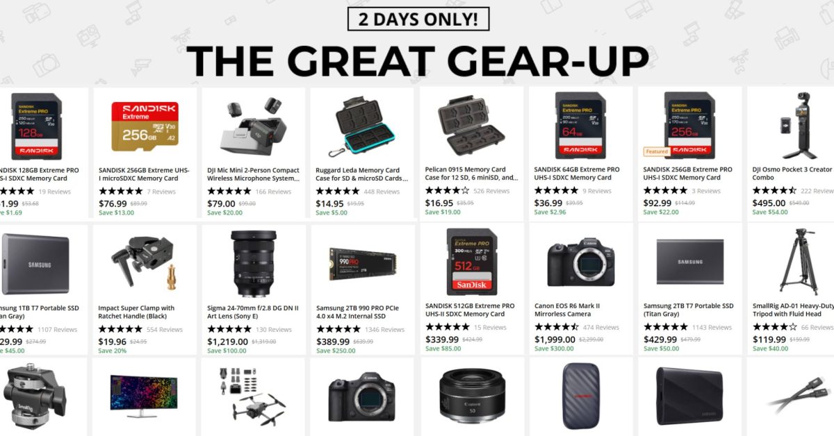 Huge B&H Gear-Up fall Prime Day sale now live: Deals on cameras, computers, SSDs, more from just 