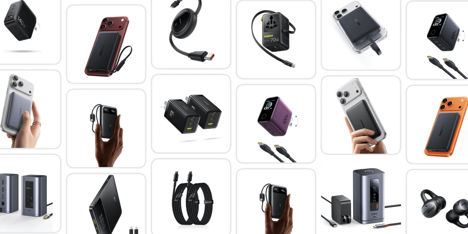 A collage of different electronic devices
