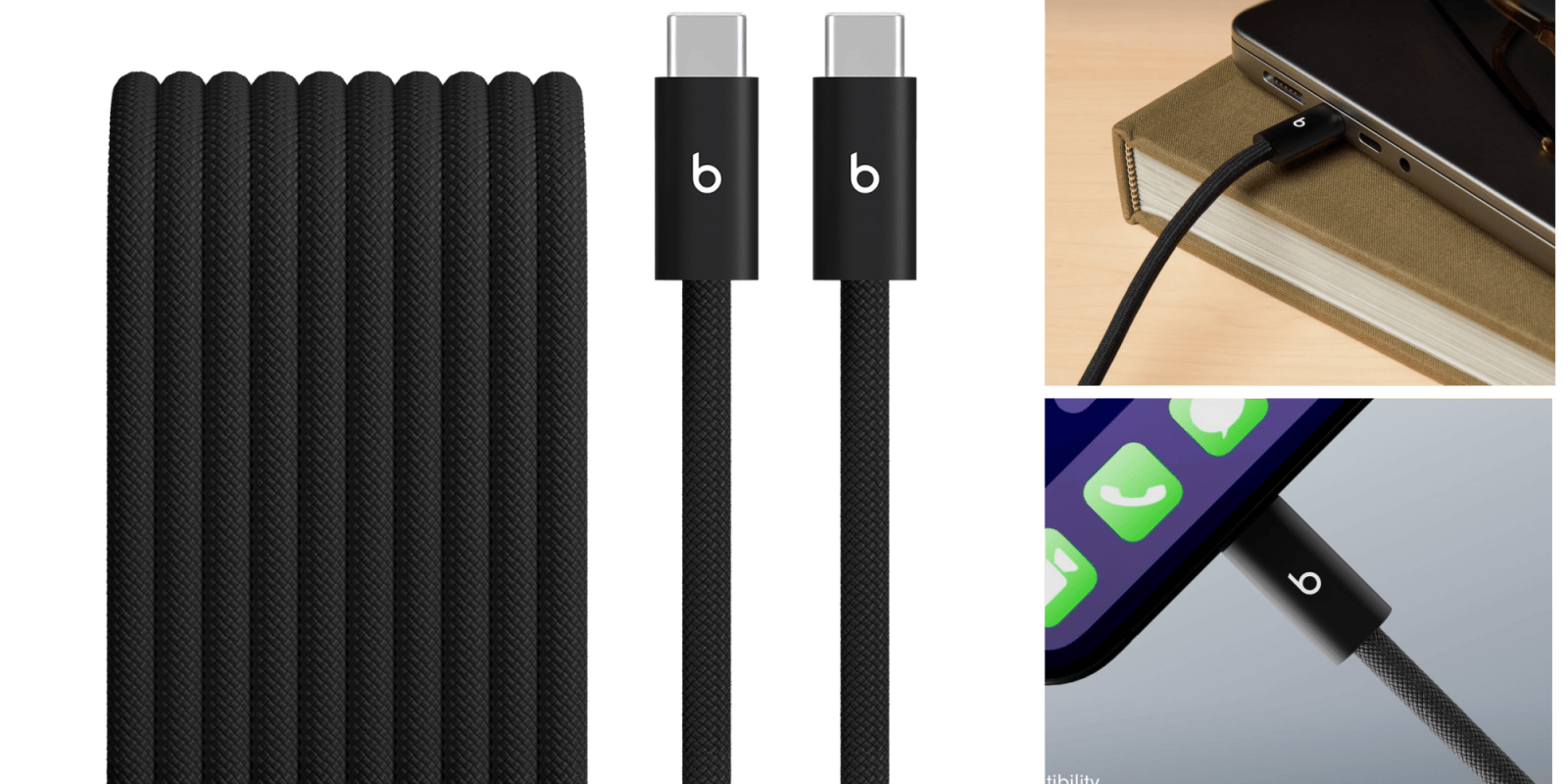 A close up of a cable