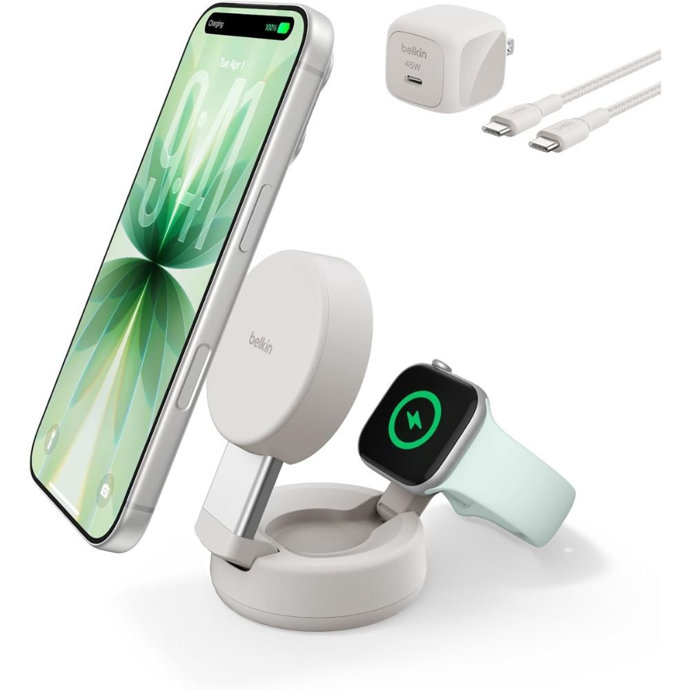 A cell phone and a charger