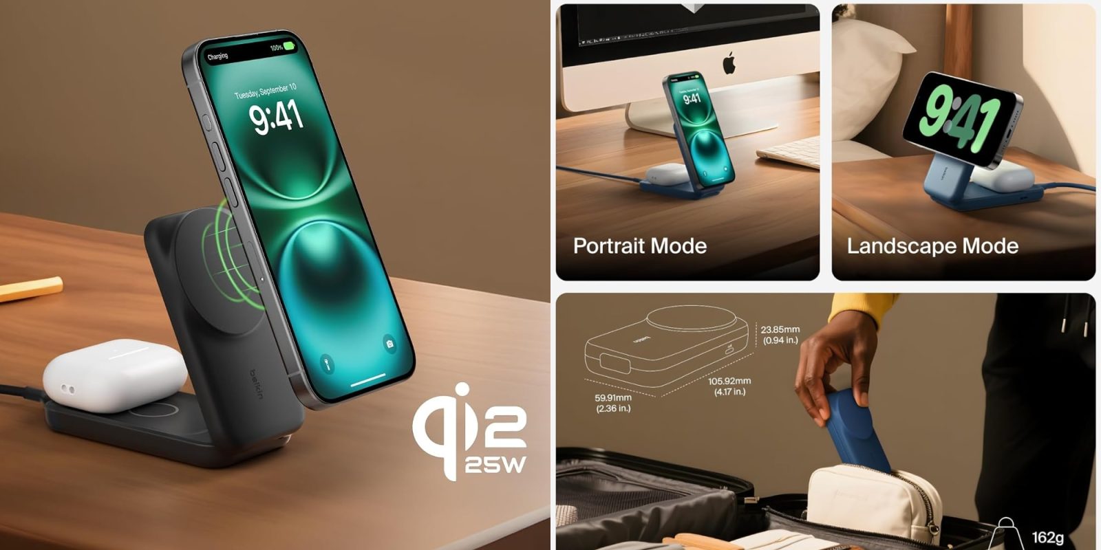 A collage of a phone