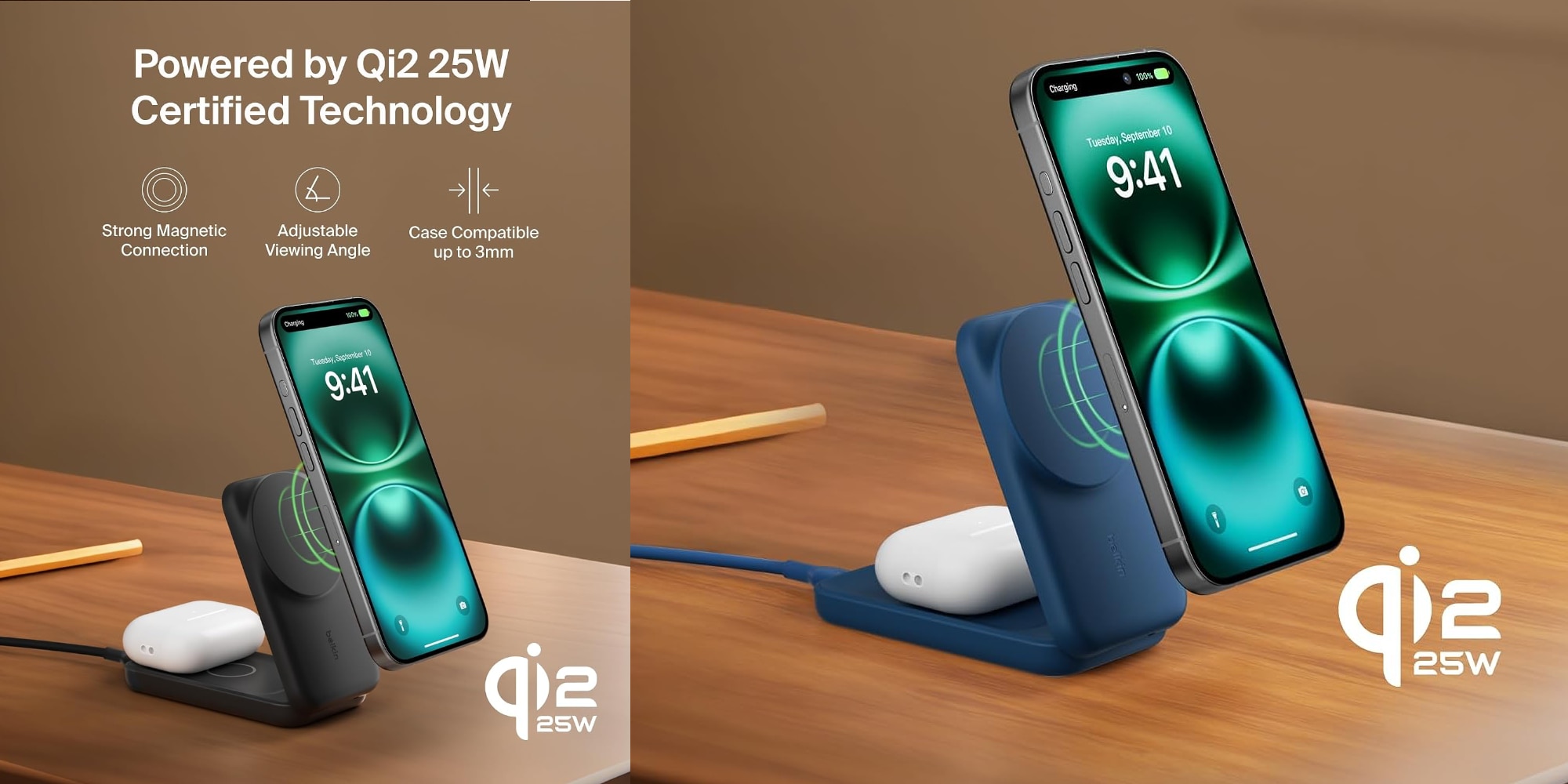 Score Belkin’s foldable 25W MagSafe charging station down at $50 today (All colors)