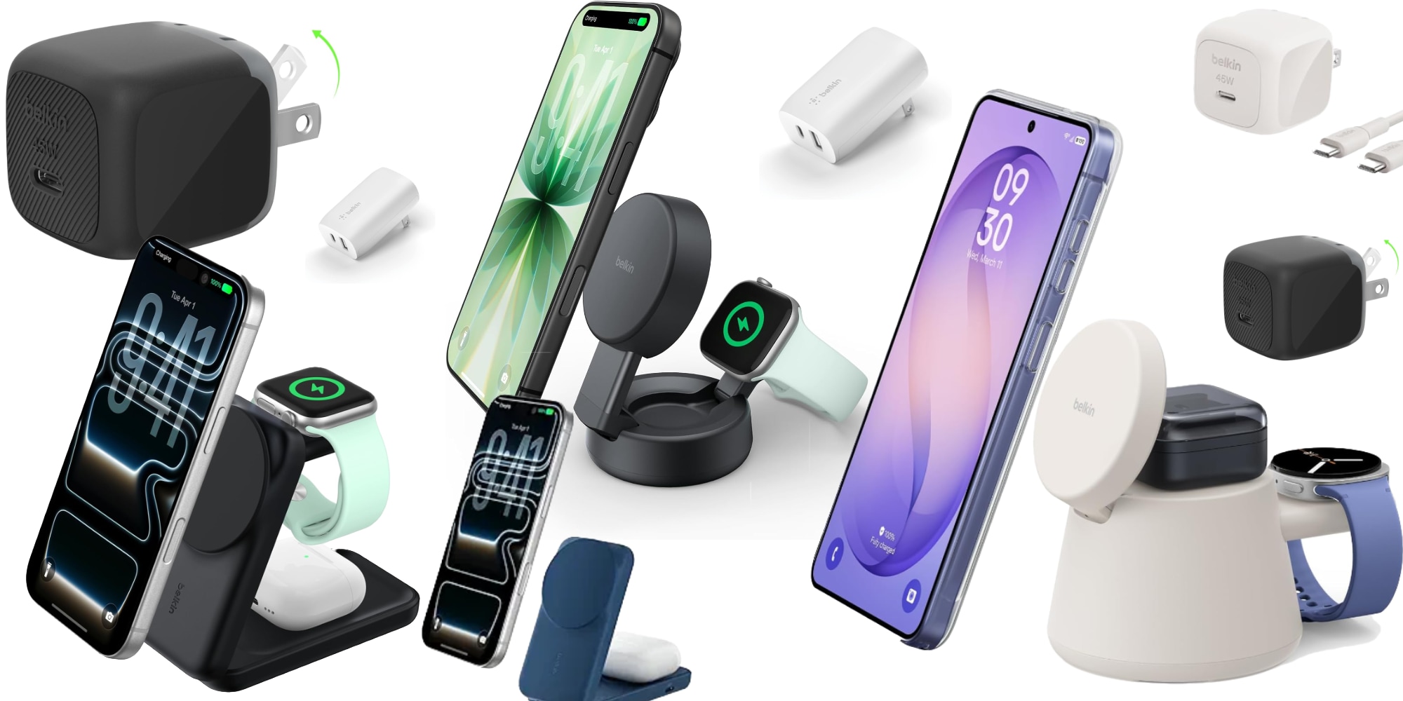A group of different electronic devices