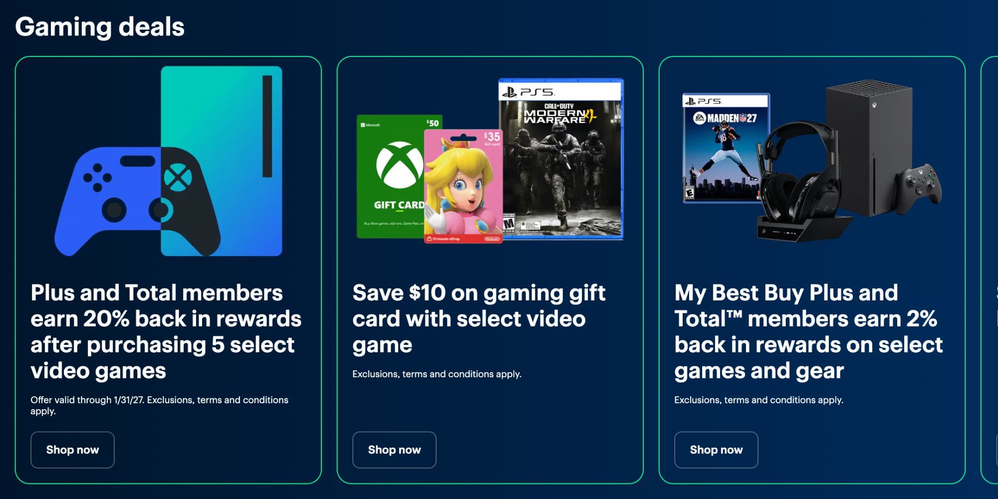 Screens screenshot of a video game card