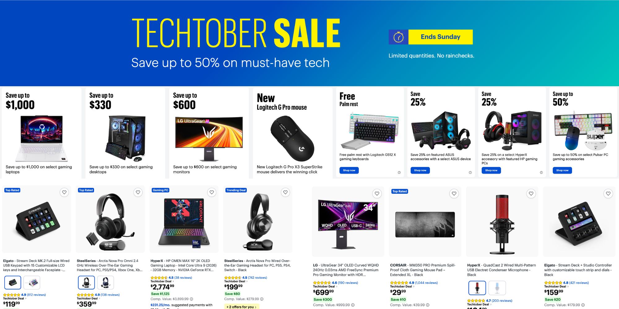 A screenshot of a computer sale
