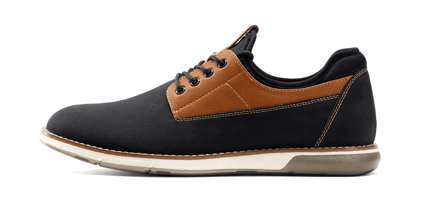 A black and brown shoe